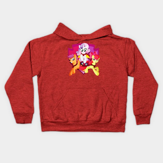 Cutie Mark Crusaders Kids Hoodie by MarkMaker36